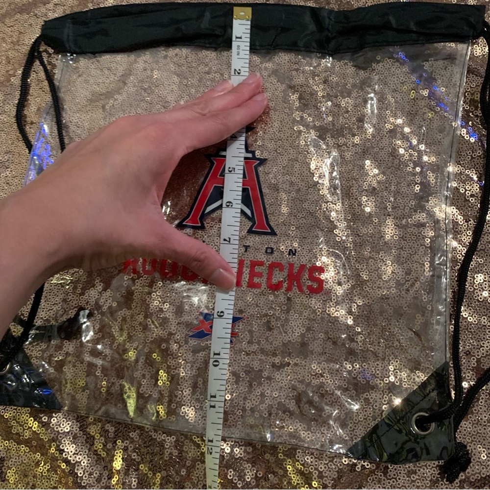 Houston Roughnecks Clear Drawstring Backpack - image 5